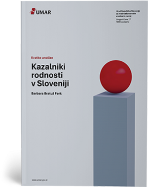 Naslovnica publikacije Kazalniki rodnosti v Sloveniji