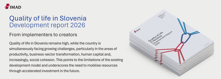 Image is showing publication Quality of life in Slovenia - Development Report 2026 with main output.