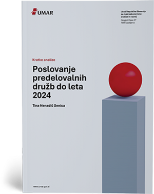 Naslovnica publikacije Poslovanje predelovalnih družb do leta 2024
