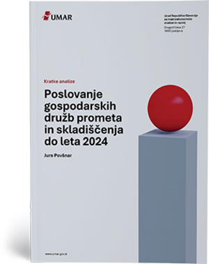 Naslovnica publikacije Poslovanje gospodarskih družb prometa in skladiščenja do leta 2024
